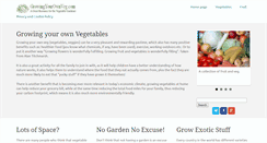 Desktop Screenshot of growingyourownveg.com