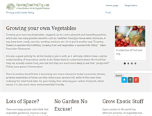Tablet Screenshot of growingyourownveg.com
